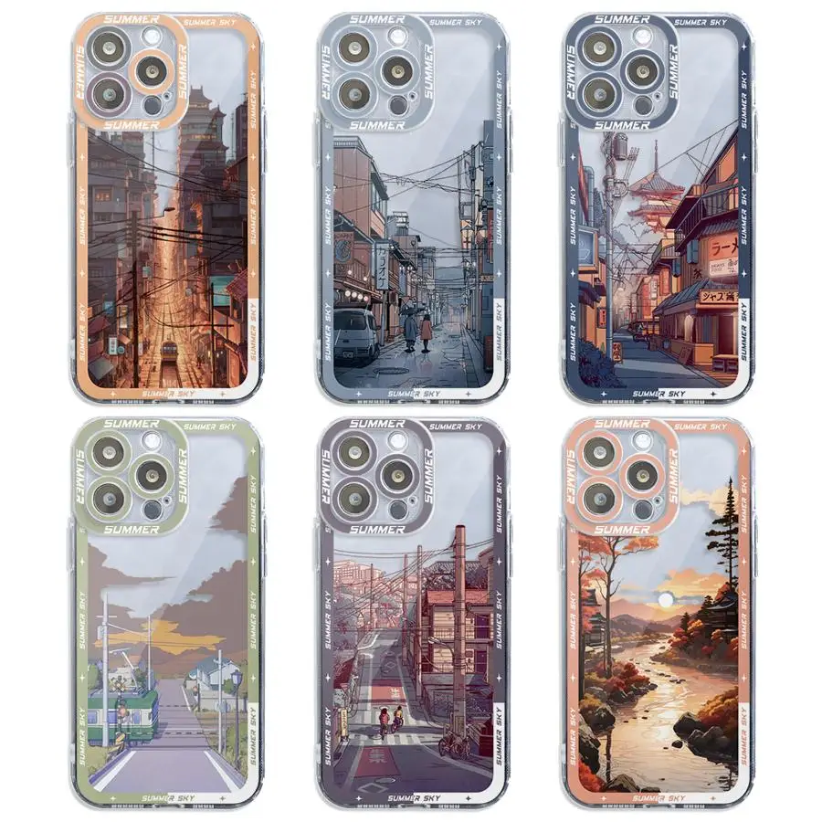 Summer Sky Phone Case for Xiaomi Mi 11 Lite 11T Pro Redmi 10C 13C 9A 10A 12C X3 X3NFC 4G 5G Soft Cover