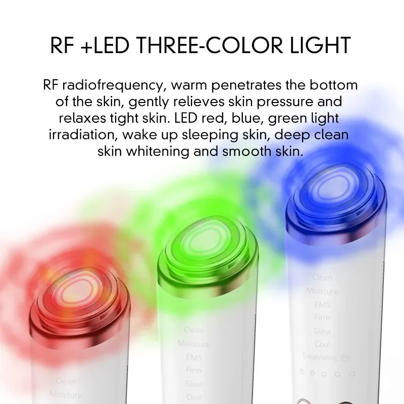 Nouveau 4 couleurs thérapie soins de beauté EMS dissolvant de rides masseur de Lifting du visage et du cou plus récent appareil de Lifting du visage et du cou à usage domestique