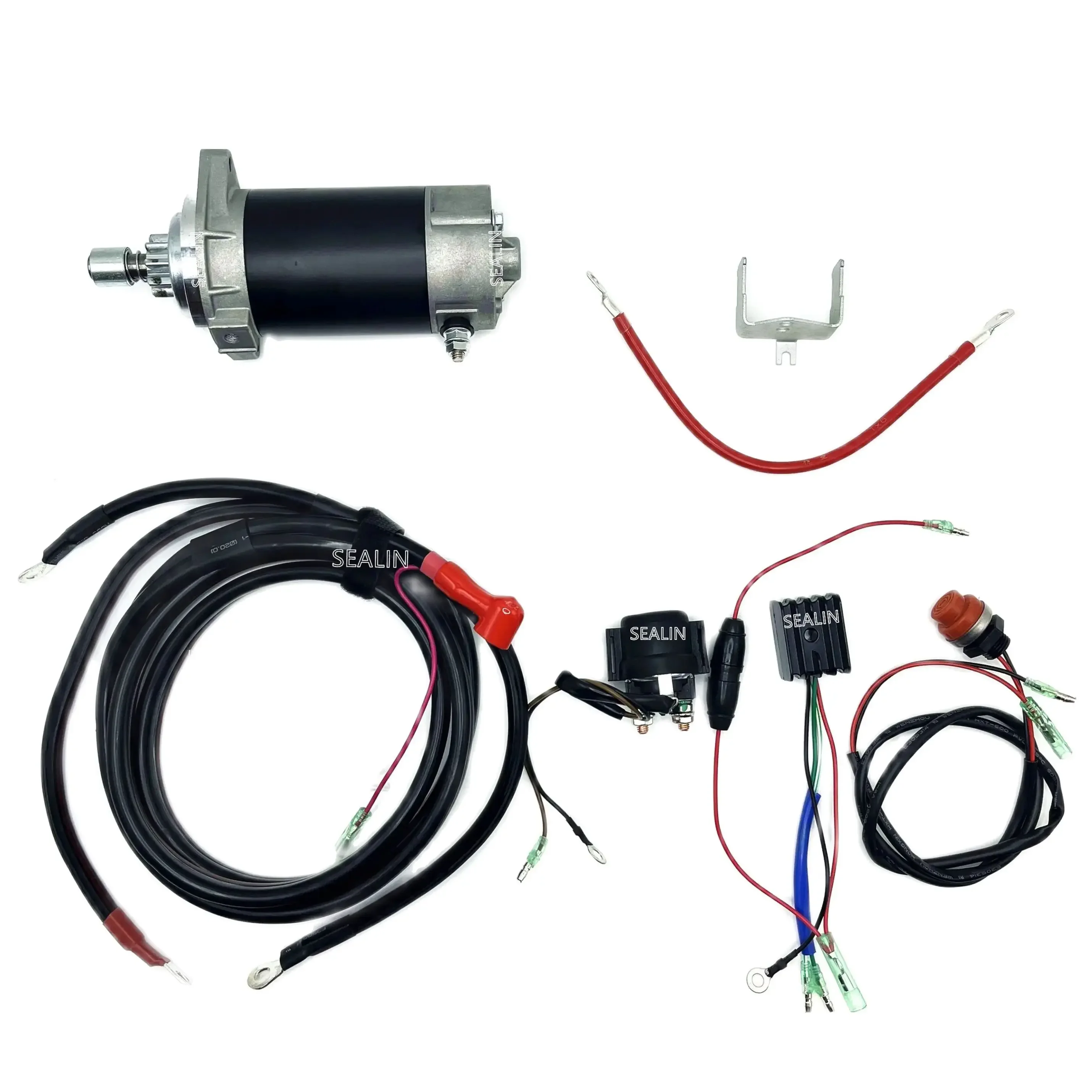 ELECTRIC START KIT FOR TOHATSU MFS9.9A MFS9.9B MFS9.9B2 MFS9.9C MFS15A MFS15B MFS15B2 MFS15C MFS18B MFS18B2 MFS20C 4 STROKE