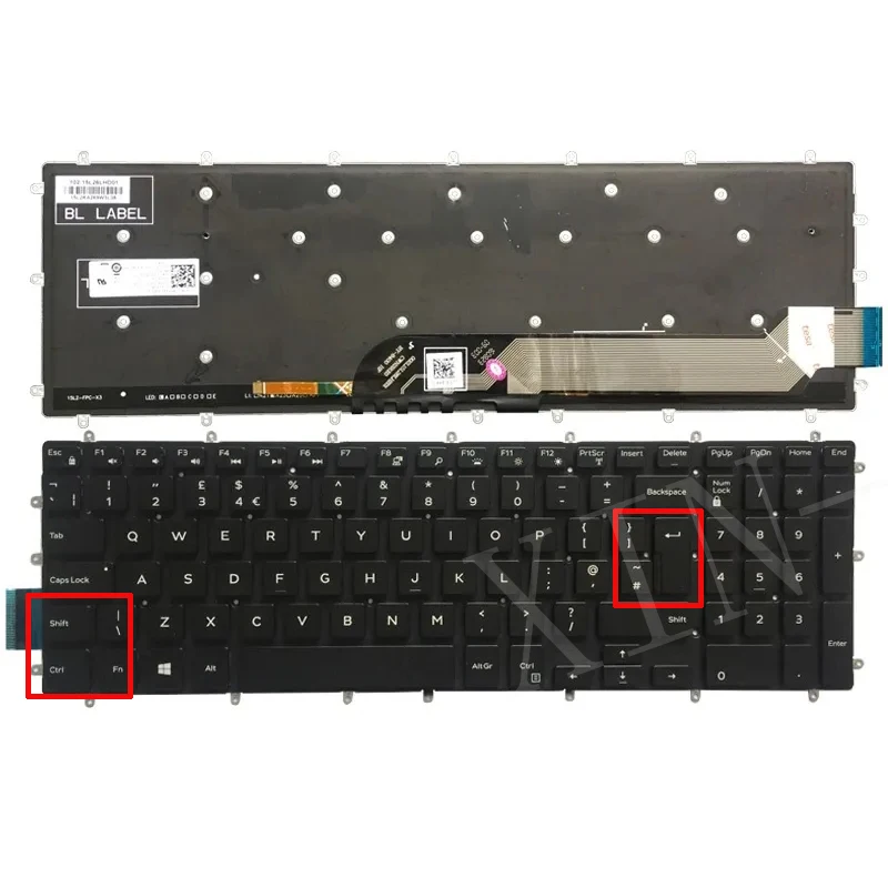 

UK Backlit Keyboard for Dell G3-3579/3590/3779 G5-5587/5590 G7-7588/7590/7790