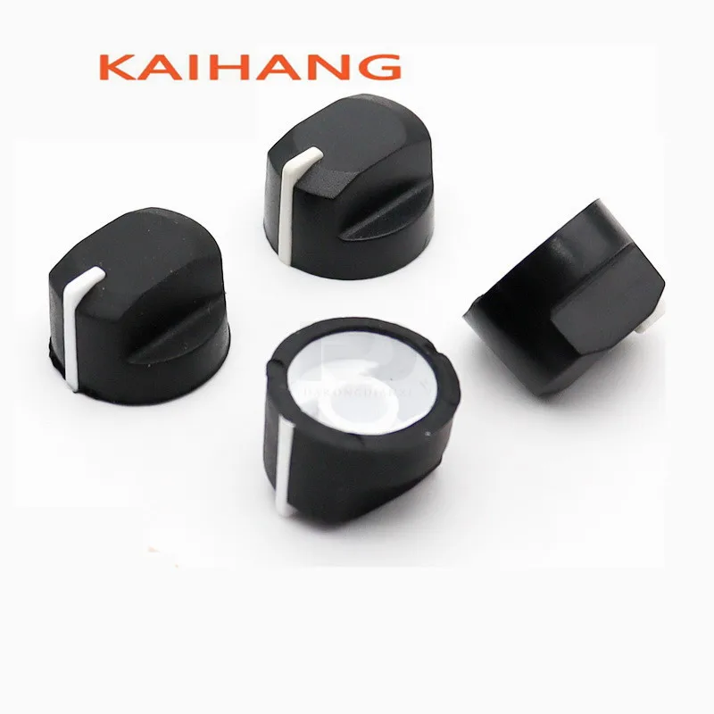 5PCS 19x13mm Rubber plastic knob cap Potentiometer Encoder Knob Amplifier Adjusting knob cap  Flower Shaped Inner Hole 6mm