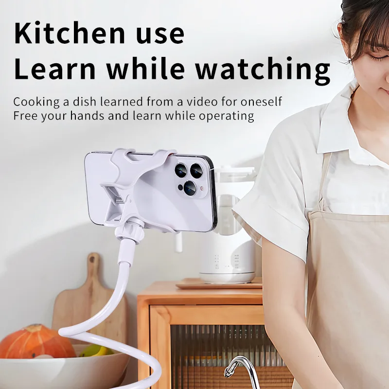 360 °   حامل هاتف لوحي كسول قابل للدوران وقابل للطي