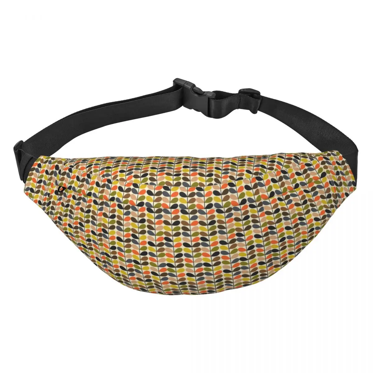 

Orla Kiely Fanny Pack Men Women Scandinavian Multi-stemmed Flower Sling Crossbody Waist Bag for Travel Hiking Phone Money Pouch