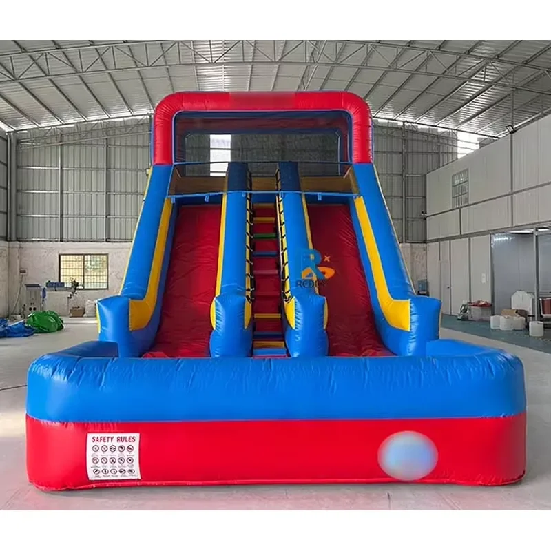 Customized Inflatable Water Slide Bouncy Castle Slide High Inflatable Bouncer With Slide