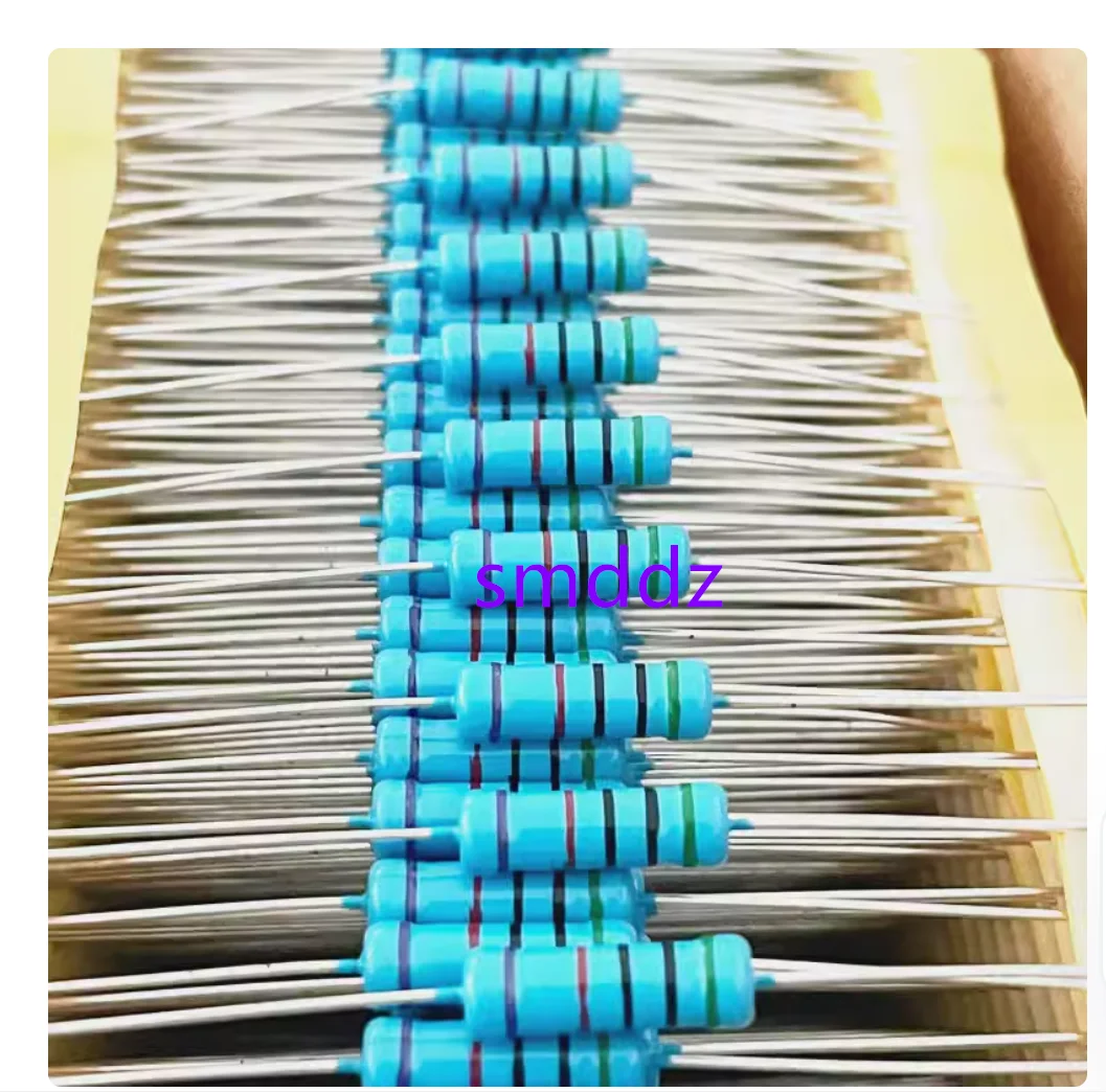 200pcs  Metal film resistance 0.1% 1/4W: 1M 1.28M 2M 1R 1.5R 2R 2.2R 3.3R  3.9R 4.7 36R  43R