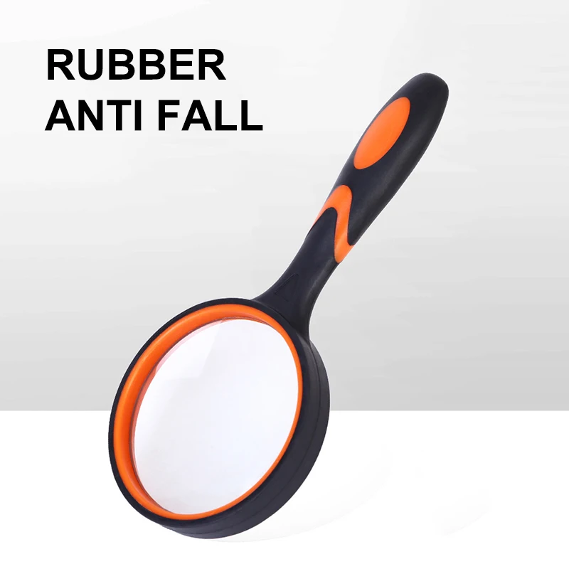 

NEW 75mm Handheld Magnifying Glass 10x For Kids Seniors Non-Slip Reading Magnifier Lens For Classroom Science Nature Exploration