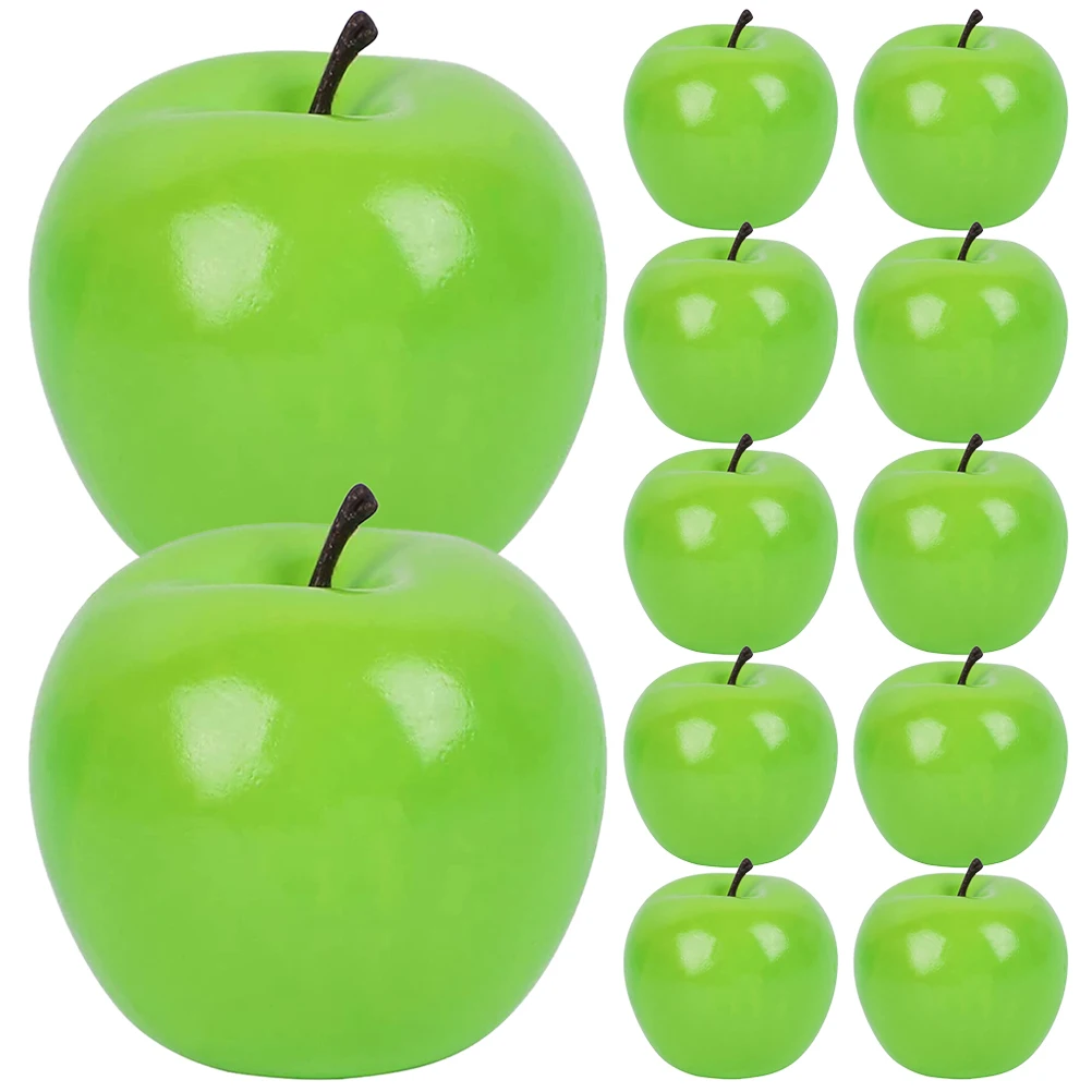 

12pcs Artificial Fruit Model Decorations Kitchen Photo Props Simulation Fake Lightweight Teaching Tools Home