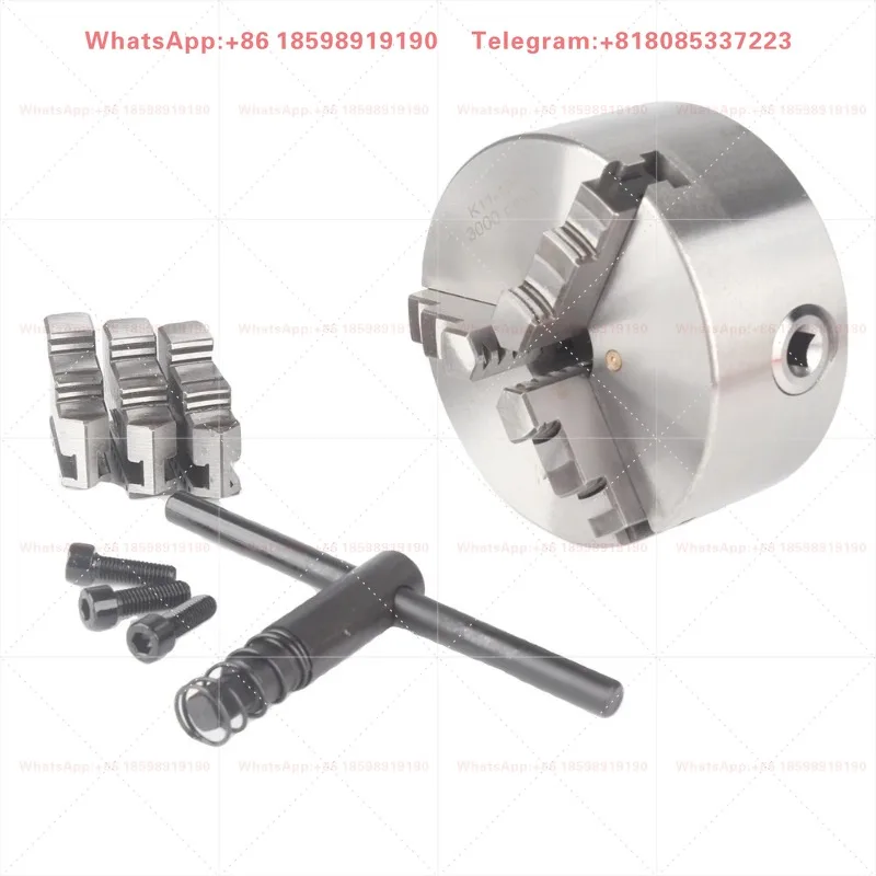 K11-250 Adjustable All Steel 3 Jaw Self Centering Manual Lathe Chuck High Precision for CNC Turning Machine