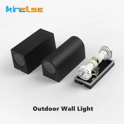 Luz LED de pared para exteriores, lámpara luminosa de 5W, 10W, GU10, arriba y abajo, impermeable, para jardín, Villa, patio, porche