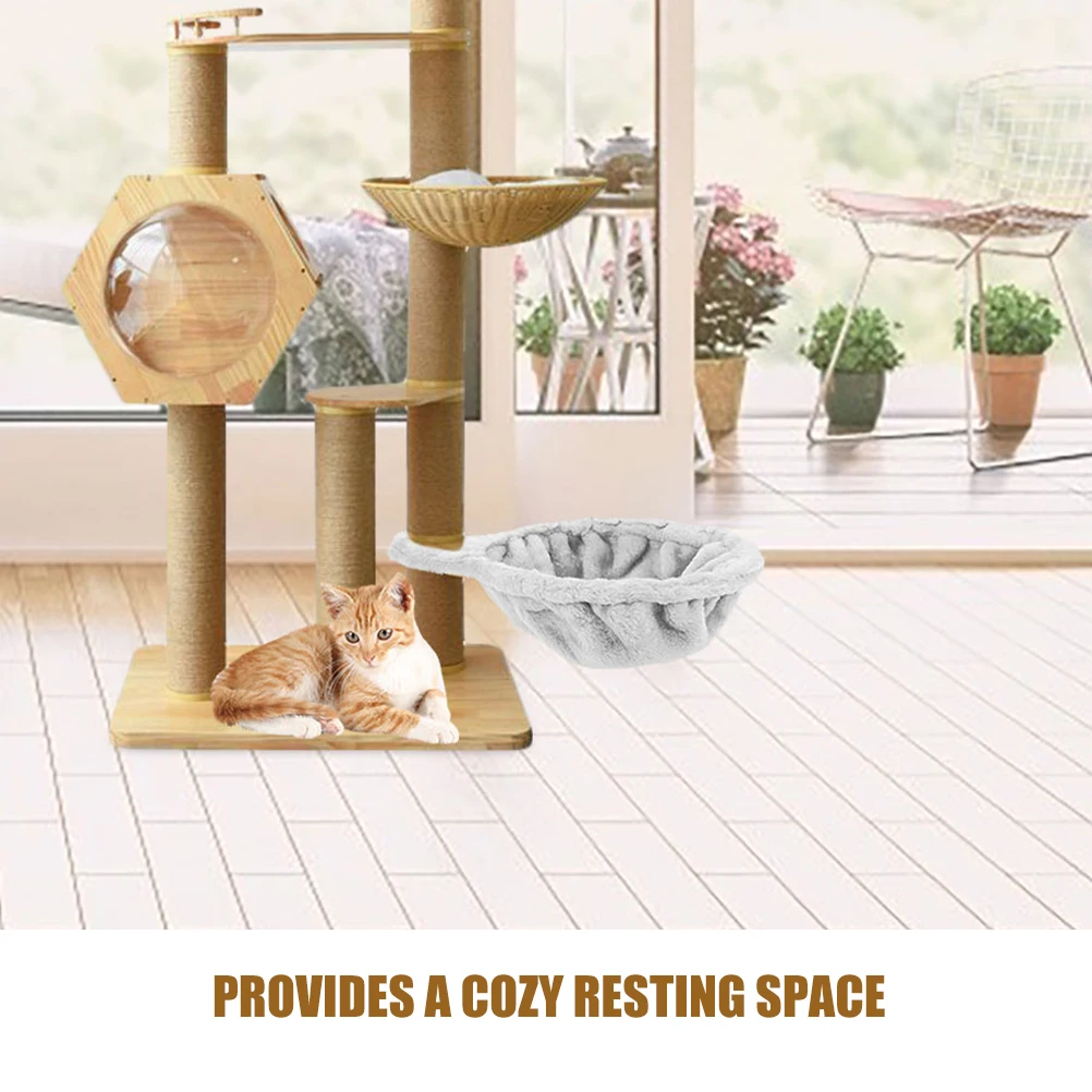 Bingkai Panjat DIY Flanel Tempat Tidur Gantung Ring Basket Tempat Tidur Gantung Sampah Tangga Tahan Lama Desain Hemat Ruang Nyaman