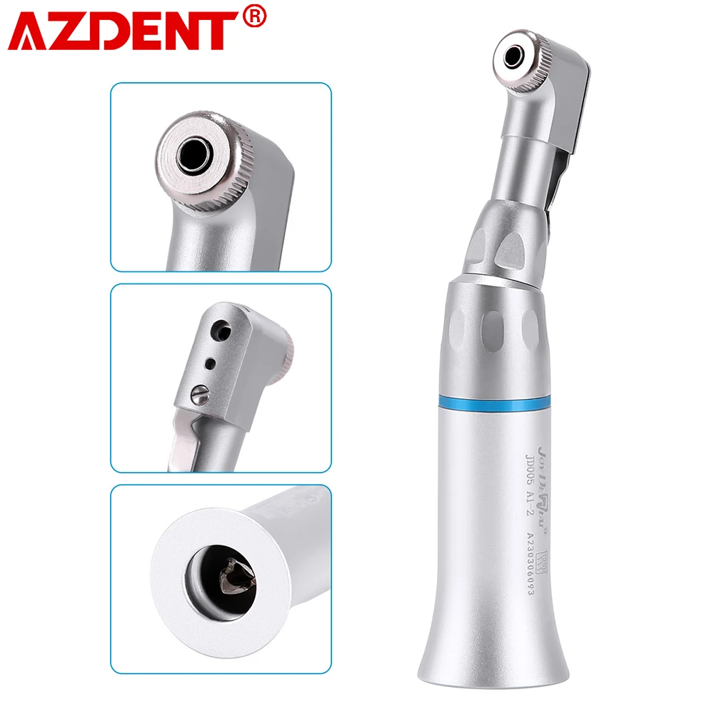 

AZDENT Dental Slow Low Speed Handpiece Latch Chuck Contra Angle Handpieces 22,000-27,000 rpm E Type Dentistry Equipment Tools