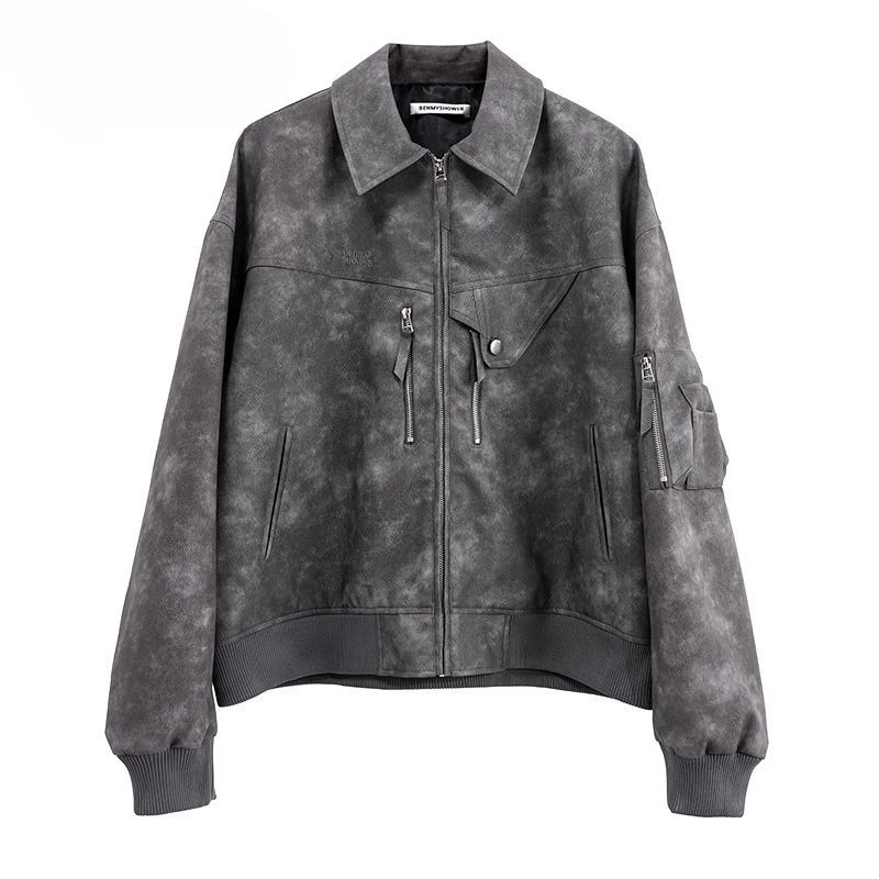 Jaket Kulit American Sweet Wind Tooling Desain Musim Semi dan Gugur 2025 Jaket Wanita Model Lokomotif