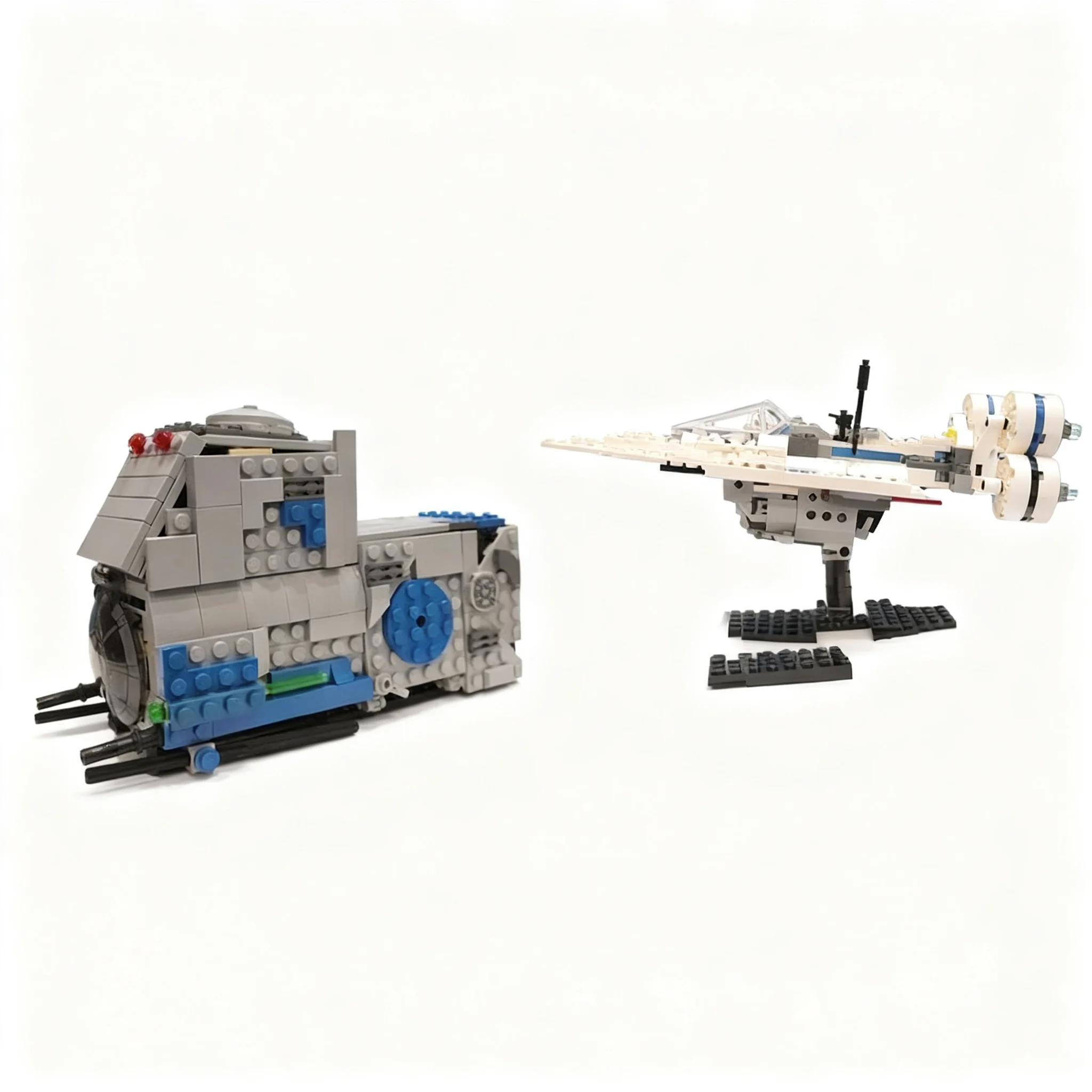 471 шт. MOC MTT Vs U-Wing Star Battle Модель из строительных блоков, конструктор, рождественский подарок, творческий набор для самостоятельной сборки, образовательный и декоративный.