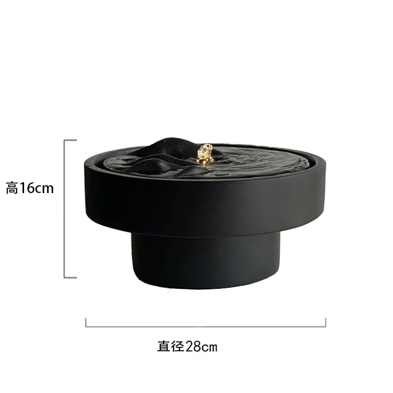 Flowing water fountain landscape Chinese water feature ornament office desktop water system water bowl rockery