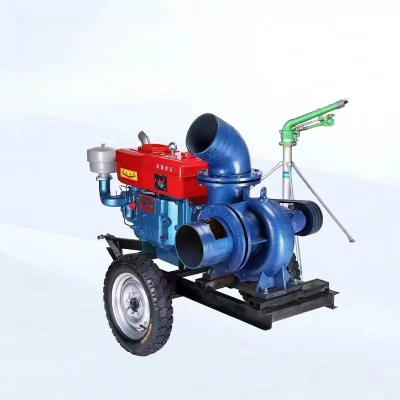 Direct/Belt Drive Large Capacity 2 Wheel Mobile Agricultural Irrigation Diesel Water Pump