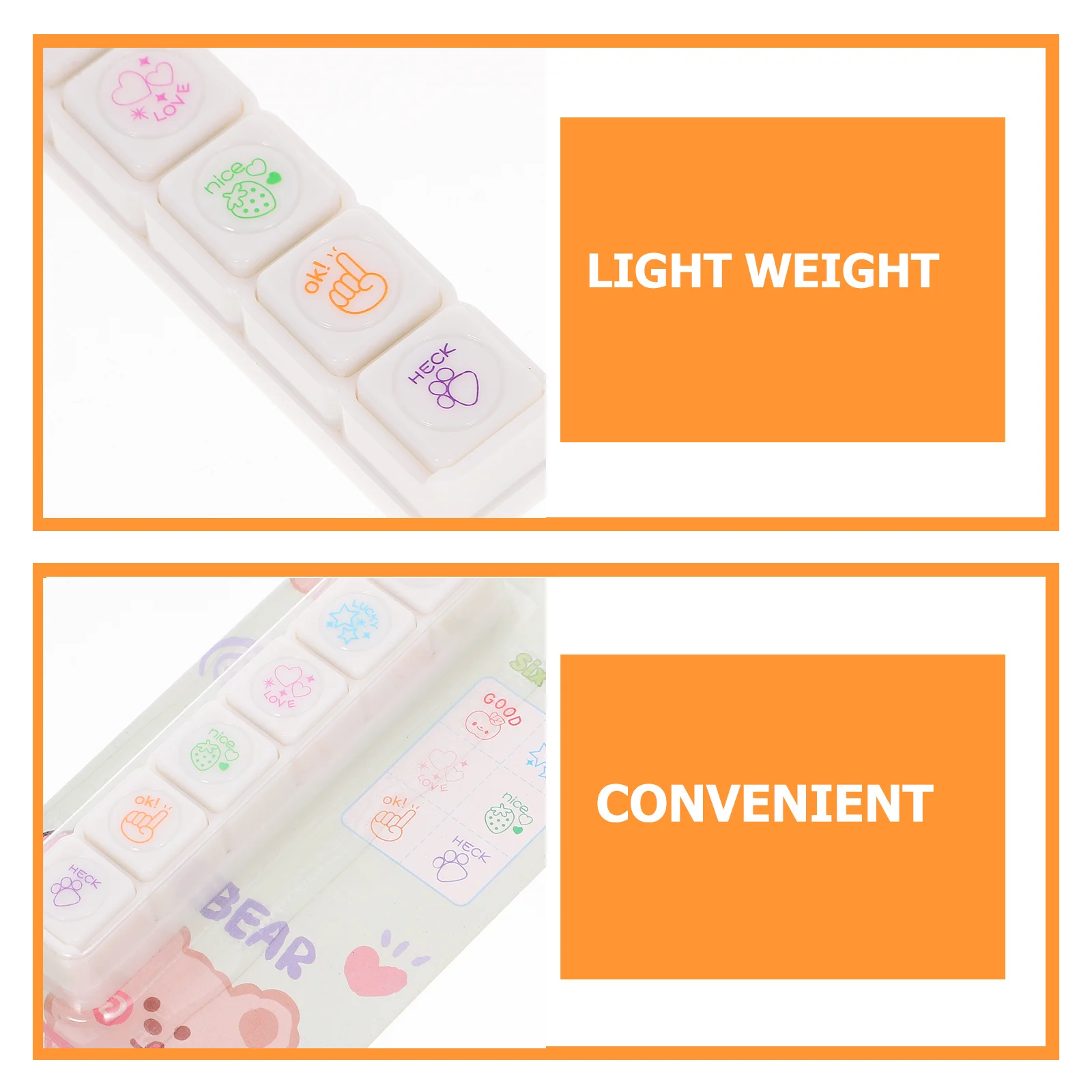 漫画ハンドブックシールかわいいプラスチックスタンプスクラップブッキングスタンプ DIY 用品小