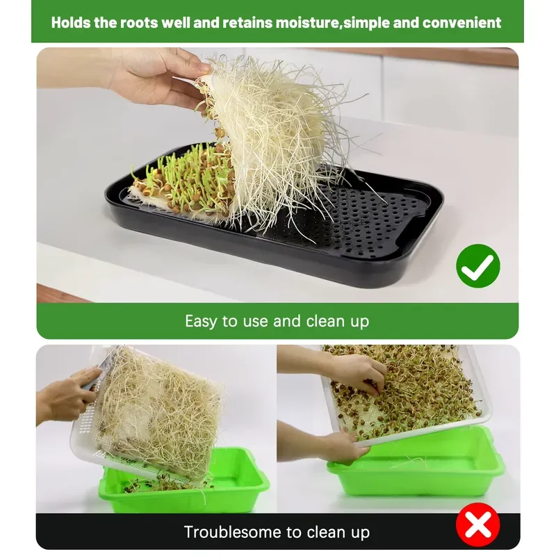New Automated Home Cat Grass Plant Seed Sprout Hydroponic Growing Planter Kit with Full-Spectrum LED and Timer Function