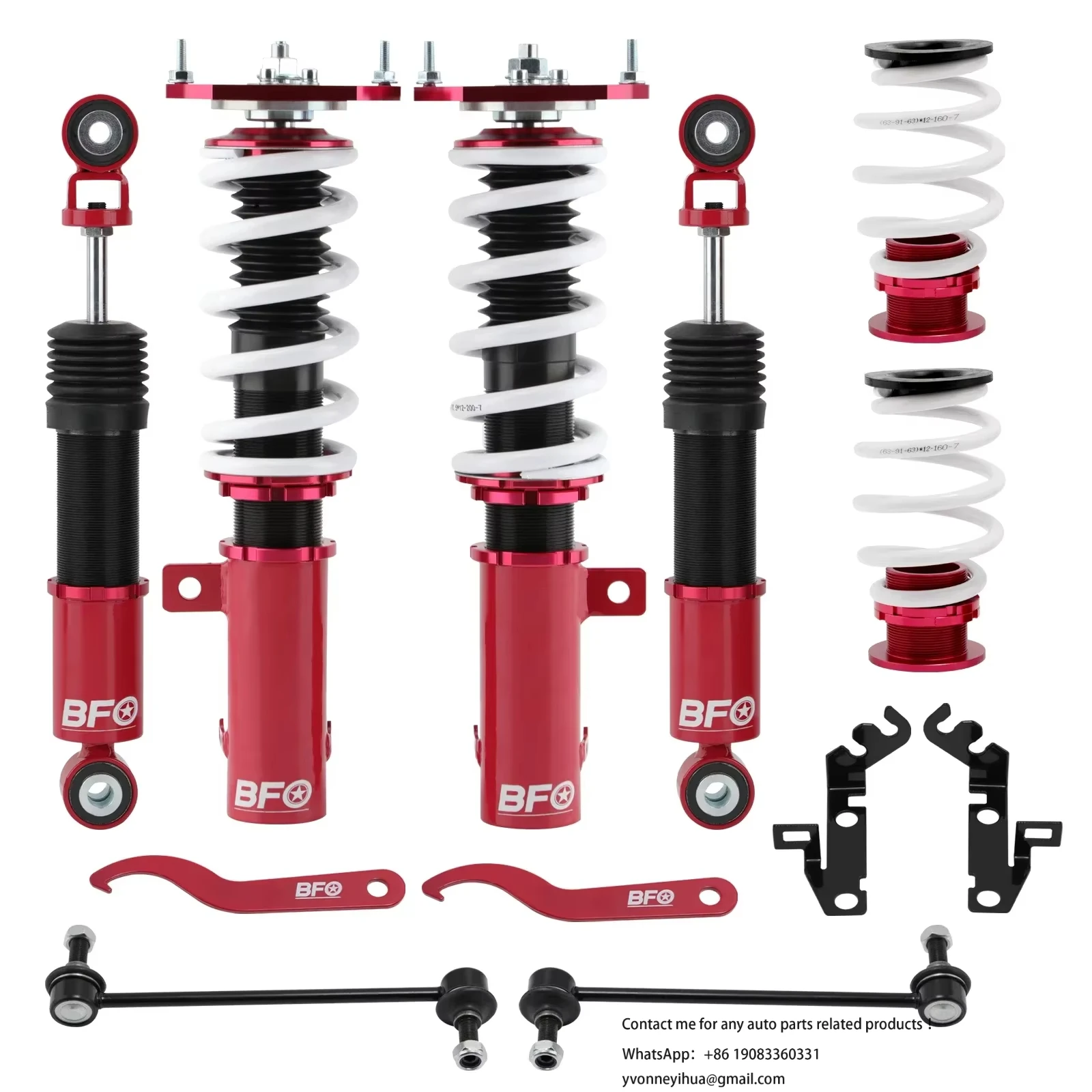 

Complete Shock Absorber Kit For Chevrolet Cobalt Base LS LT LTZ Sport SS 2005-2010 Coilover Suspension