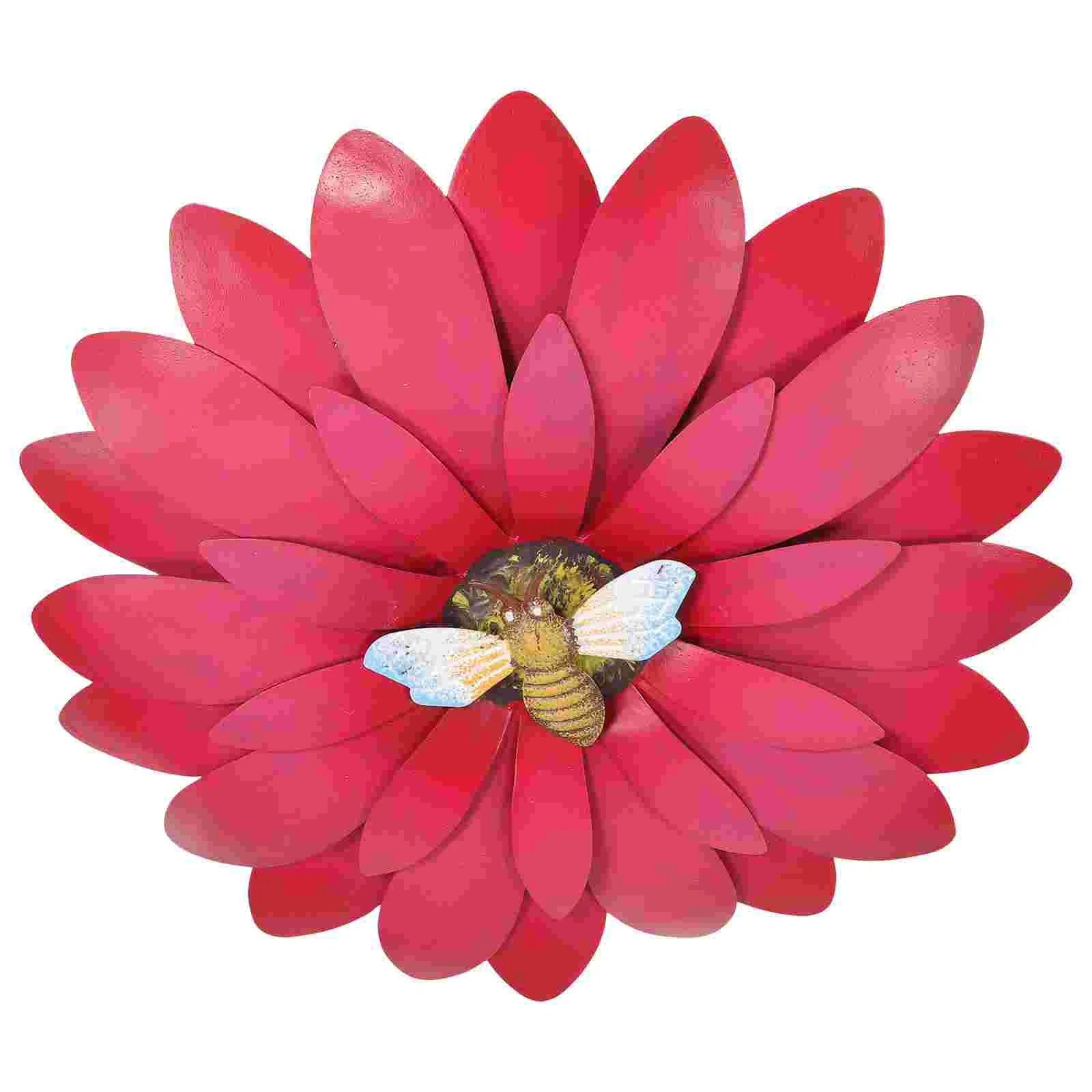 

Sun Flower Wall Hanging Rosy Decor Flowers Decorations for Living Room Realistic Metal 3D Handmade Exquisite Details