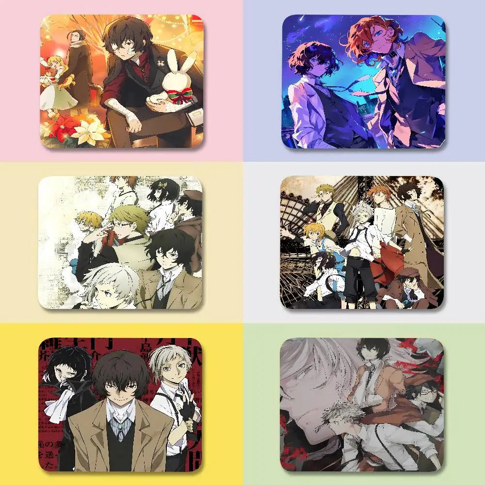 Mouse Pad Small Office Table Mats Computer Accessories Washable Non-slip Rubber With Precision Anime Mystery B-Bungo Stray Dogs