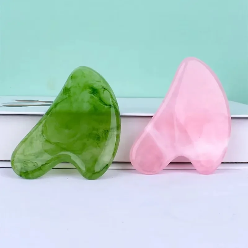 Tablero de herramientas de resina Guasha, cuidado de la piel Facial, masaje Gua Sha, raspadores para cara, cuello, espalda, cuerpo, herramienta de masaje de SPA