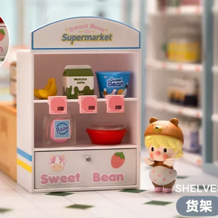 

POP MART Sweet Bean 24-Hour Convenience Store Blind Box Surprise Mystery Box Cute Anime Action Figure Ornaments Figurines Dolls