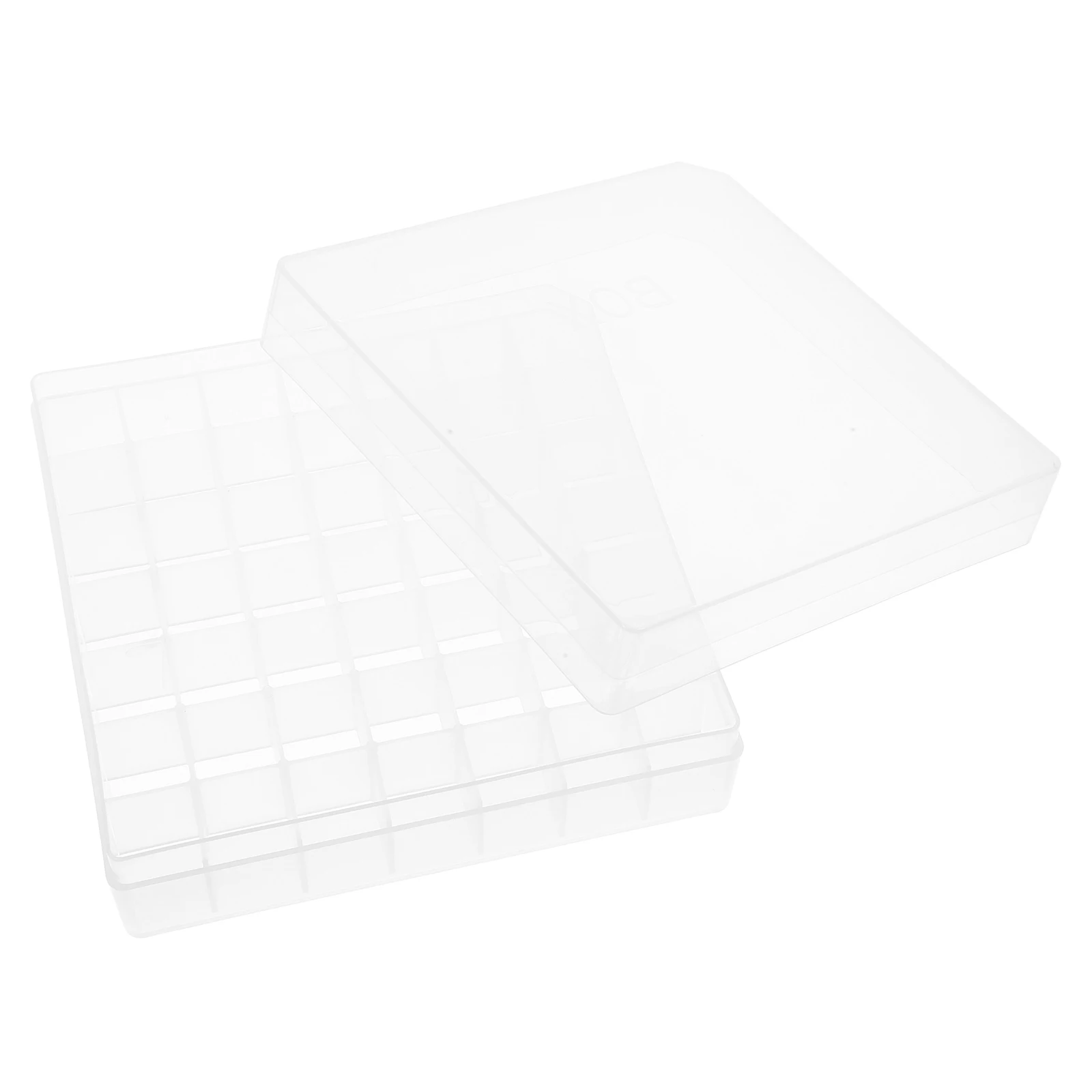 

49-Slot Vial Case Tube Lab Sample Container Plastic Freezer Storage Box For Laboratory Vials Compartments Box Leak-Proof Sample