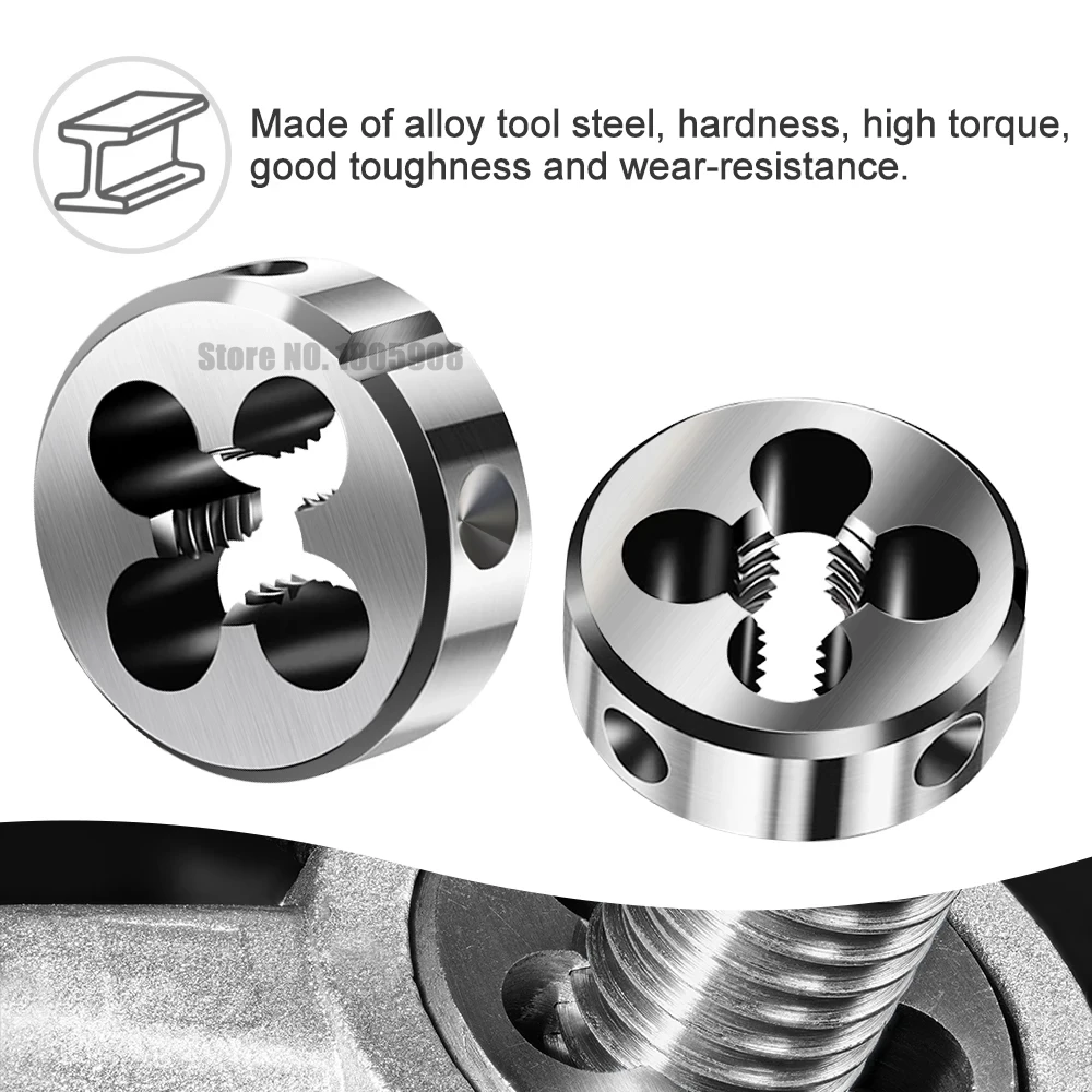 1PCS M14-M24 Thread Cutting Die Round Threading Dies for Metalworking M14 M15 M16 M17 M18 M19 M20 M21 M22 M23 M24