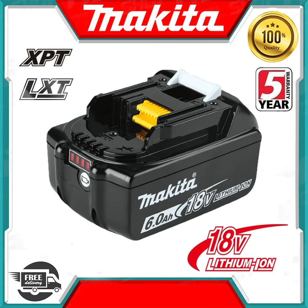 Baterai makita BL1860 BL1850B BL1850 BL1840 BL1830 obeng baterai & pengisi daya pengganti 18v alat listrik baterai