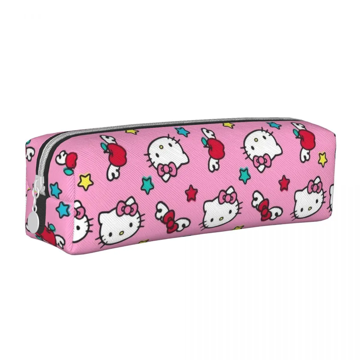 lapis rosa hello kitty dos desenhos animados pen box bags grande bolsa cosmetica para escritorio de armazenamento menina e menino novo 01