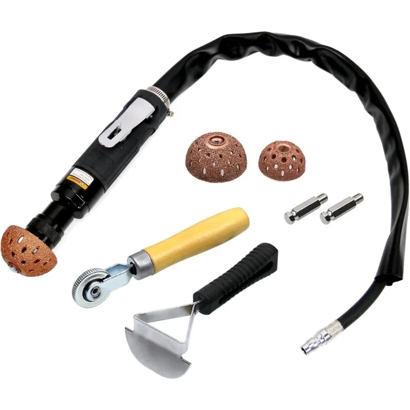 

Низкоскоростной пневматический буфер для шин 2500 об/мин, набор для ремонта шин, ролик для заплаток, скребок для внутренней обшивки с 3 шт. полировальными кругами из вольфрамовой стали