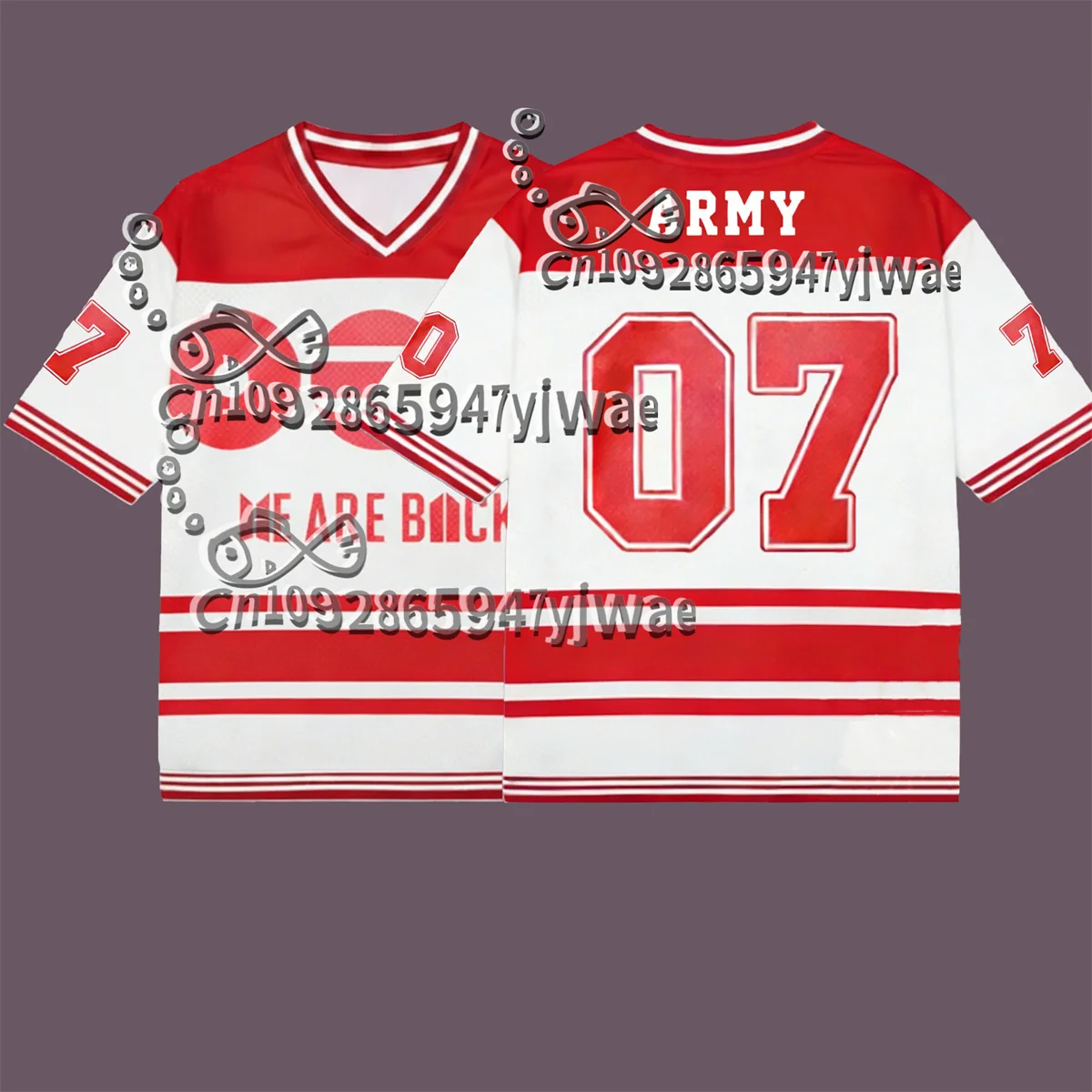 ARIRANG Unisex Jersey 2026 We Are Back World Tour Short Sleeved Fan Gift Fashion Y2k Top V-Neck Tee Summer Men's&women's T-shirt