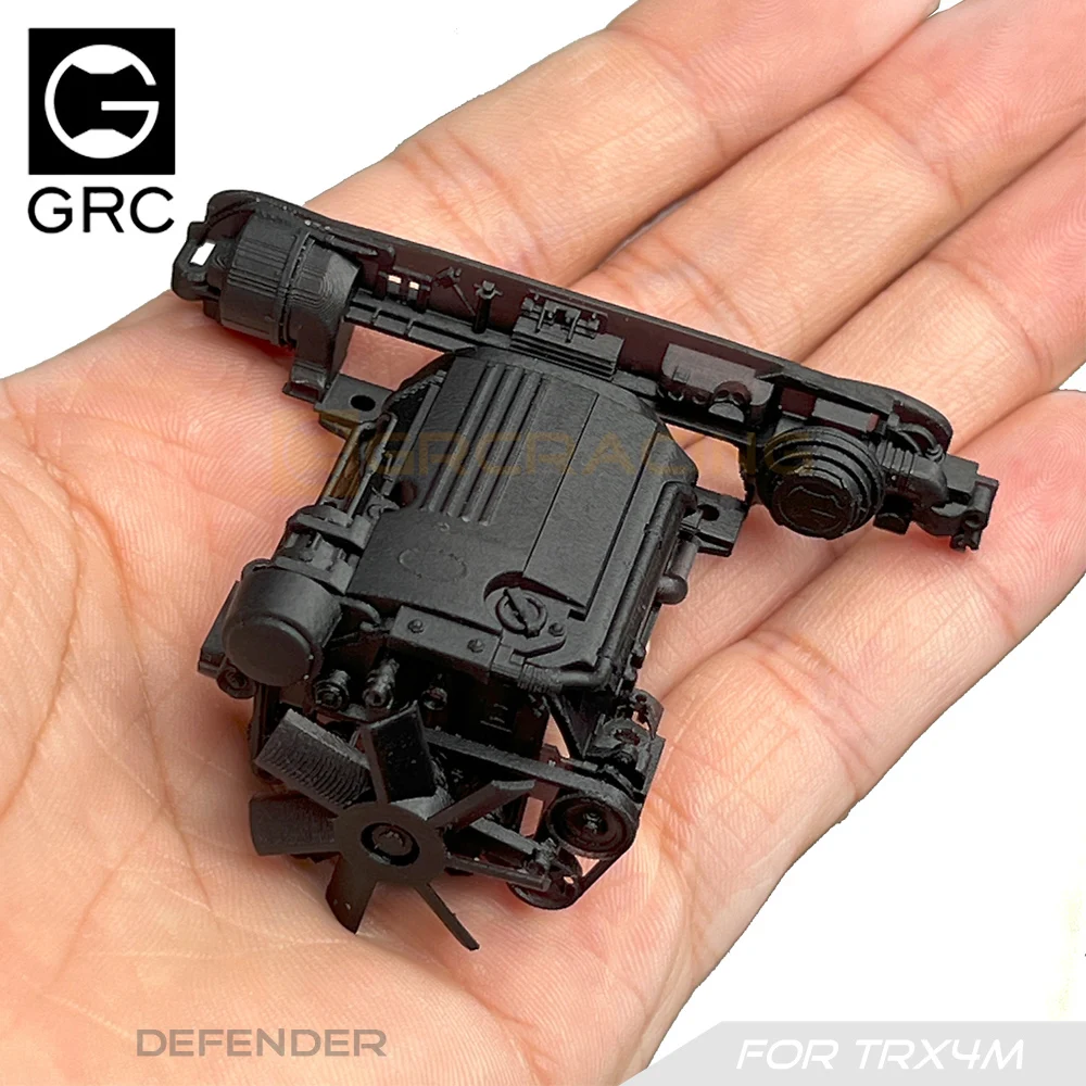 Grc G178xp Simulation Interior Mudguard Engine 3d Printing For 1/18 Rc Crawler Traxxas Trx4-m 97054 Defender Upgrade Parts