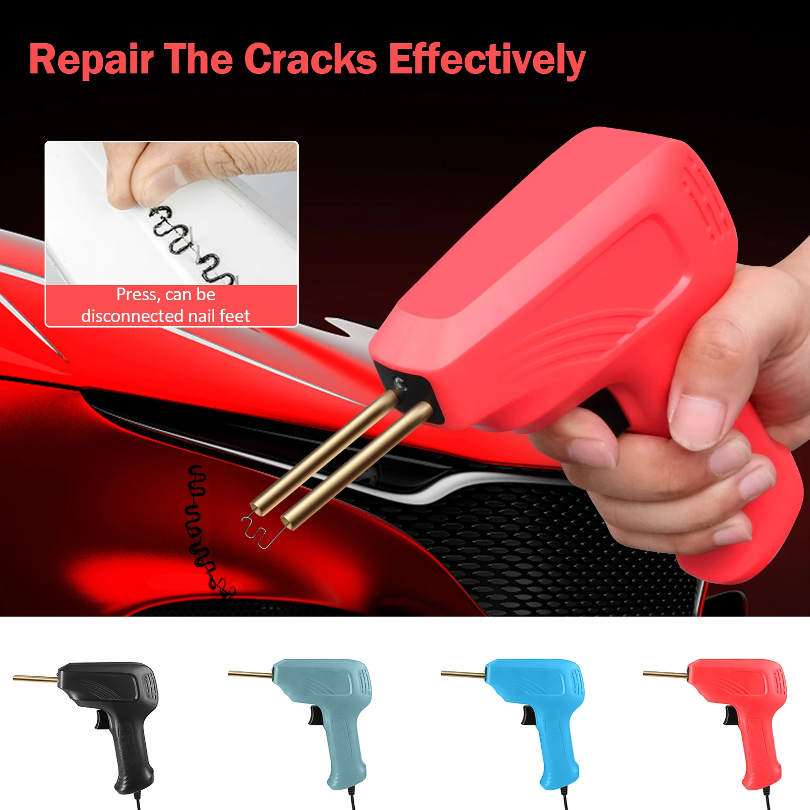 

Handy Plastics Welding Gun Garage Welding machine Hot Staplers Machine Staple PVC Repairing Machine Car Bumpers Repairing Tool