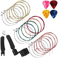 Acoustic Guitar Accessories Kit Guitar Strings String Cutter picks string peg string winder