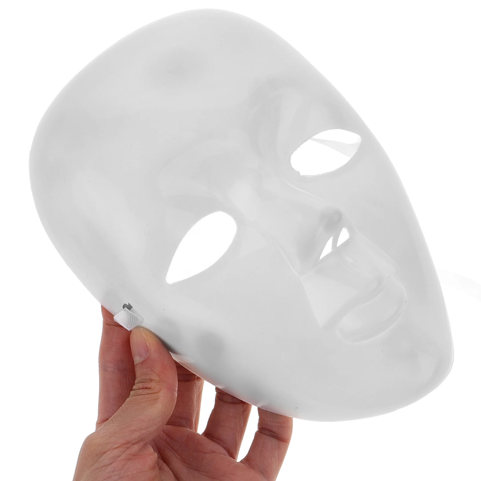 6 uds máscaras de plástico blanco en blanco máscaras faciales completas DIY pintado a mano máscara facial humana fiesta de disfraces Cosplay disfraz Prop 2024 nuevo