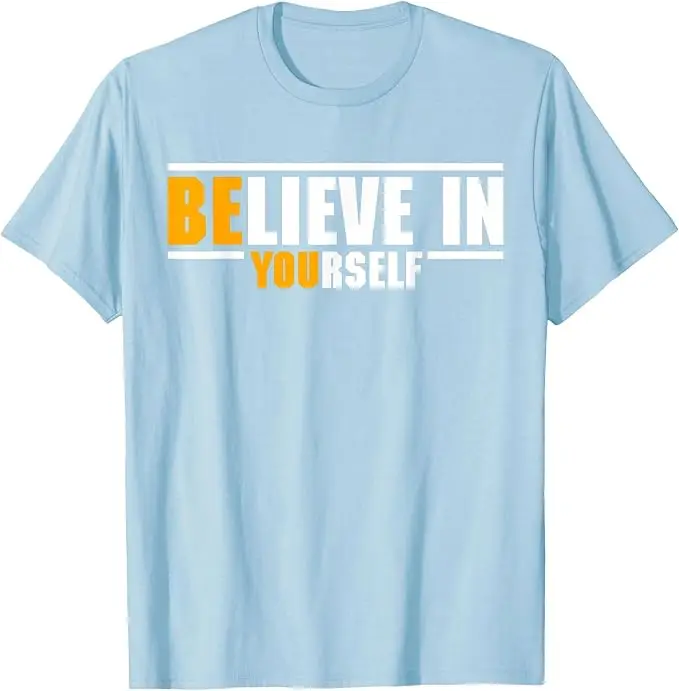 Glaube an dich selbst, motivierende Inspiration, positives Zitat, T-Shirt, Y2k Be You Saying Tee, Buchstaben-Print, Grafik, tolle Kleidung – Detail 18