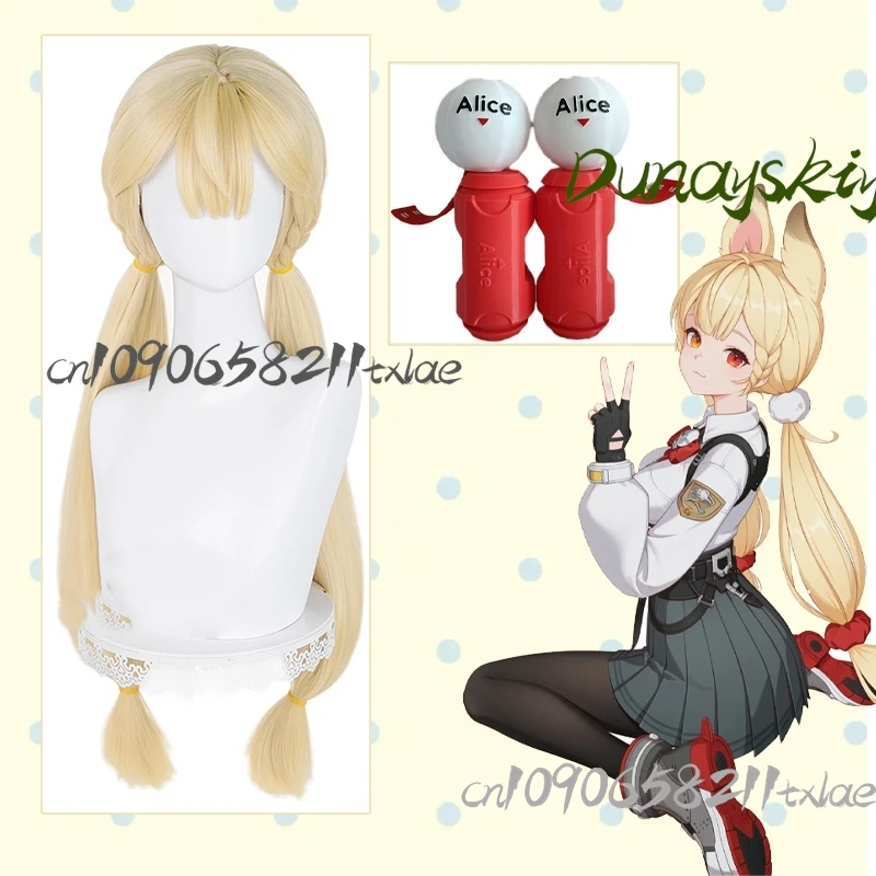 

Alice ZZZenless Game Zero Cosplay Costumes Wig Accessions Kawaii Cool 3D Jirai Kei Party Daily Cool Halloween Cosplay