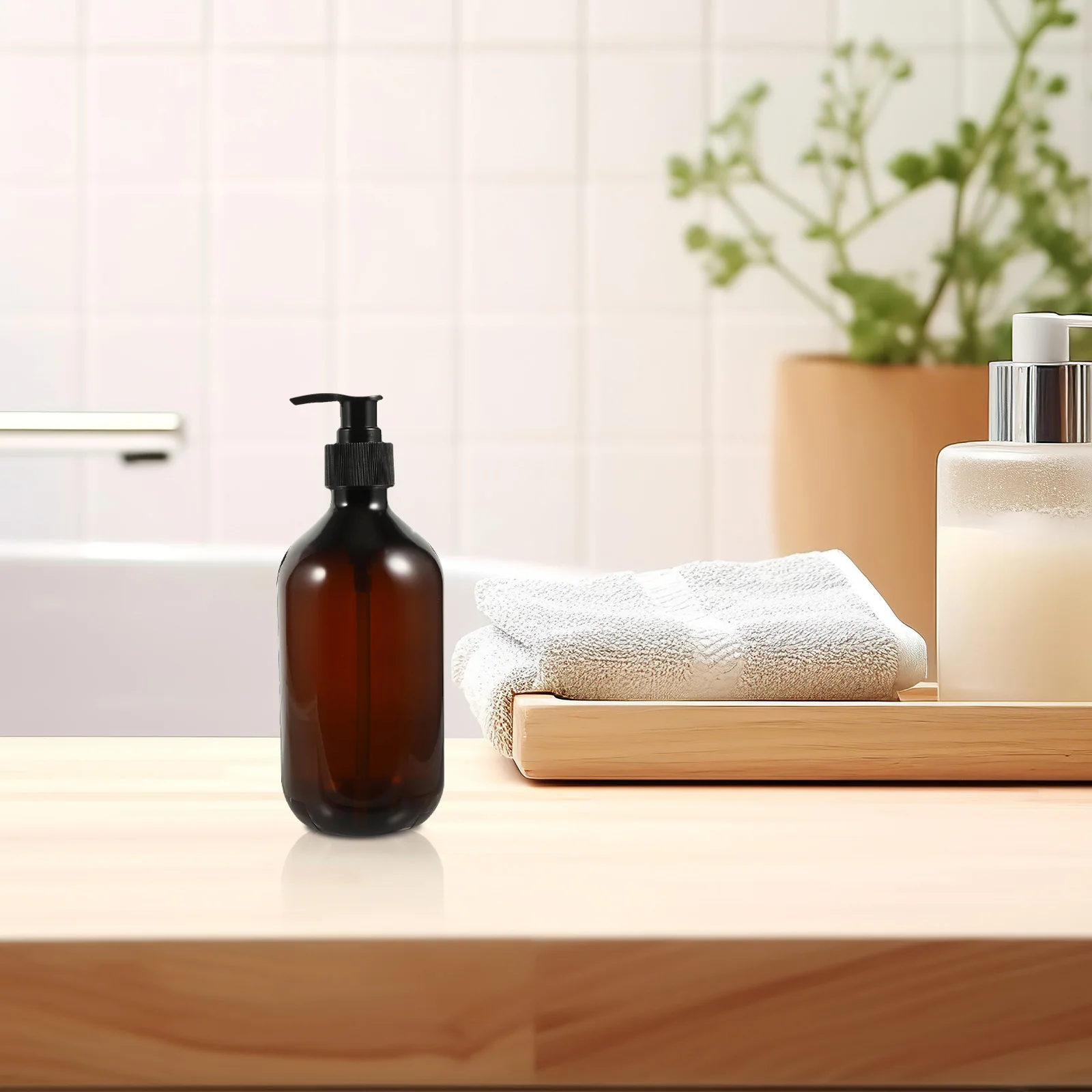 

3 Pcs Hand Soap Dispenser Bottles Empty Pump for Shampoo Travel Bathroom Refillable Lotion Containers PET Shower Gel Storage