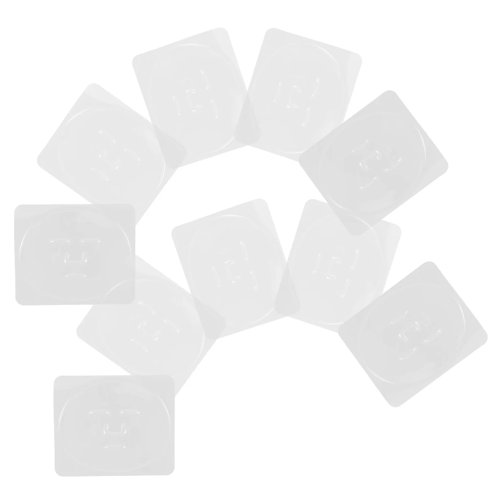 

10Pcs Facial Mask Tray Mold Transparent Plastic Reusable DIY Seaweed Face Mask Plates Portable Mold Tool for Homemade Skincare