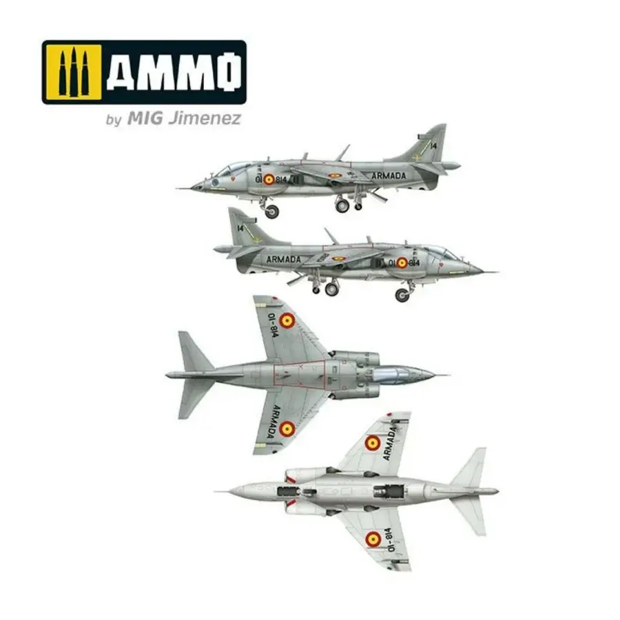 مجموعة نماذج التجميع KINETIC K8505 1/48 Harrier AV-8S Matador-الإسبانية والأمريكية والإصدارات البريطانية