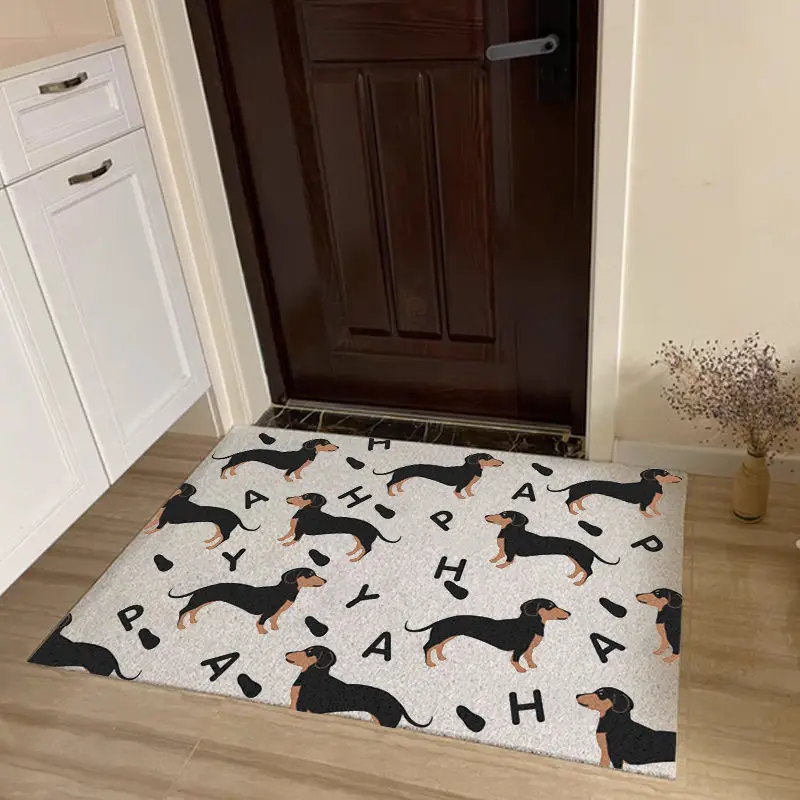 Home Door Cover Bedroom Bathroom, Corridor Living Room Carpet PVC Non Slip Pad Customized Entrance Door Cover