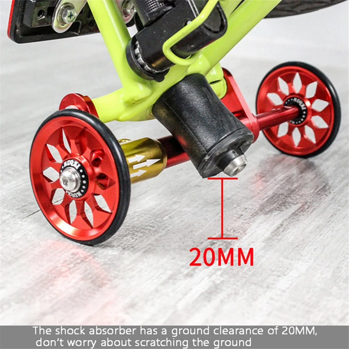 Imagem -05 - Muqzi-alumínio Liga Fácil Roda Extensão Bar Fácil Roda Extensor para Brompton Folding Bike Preto