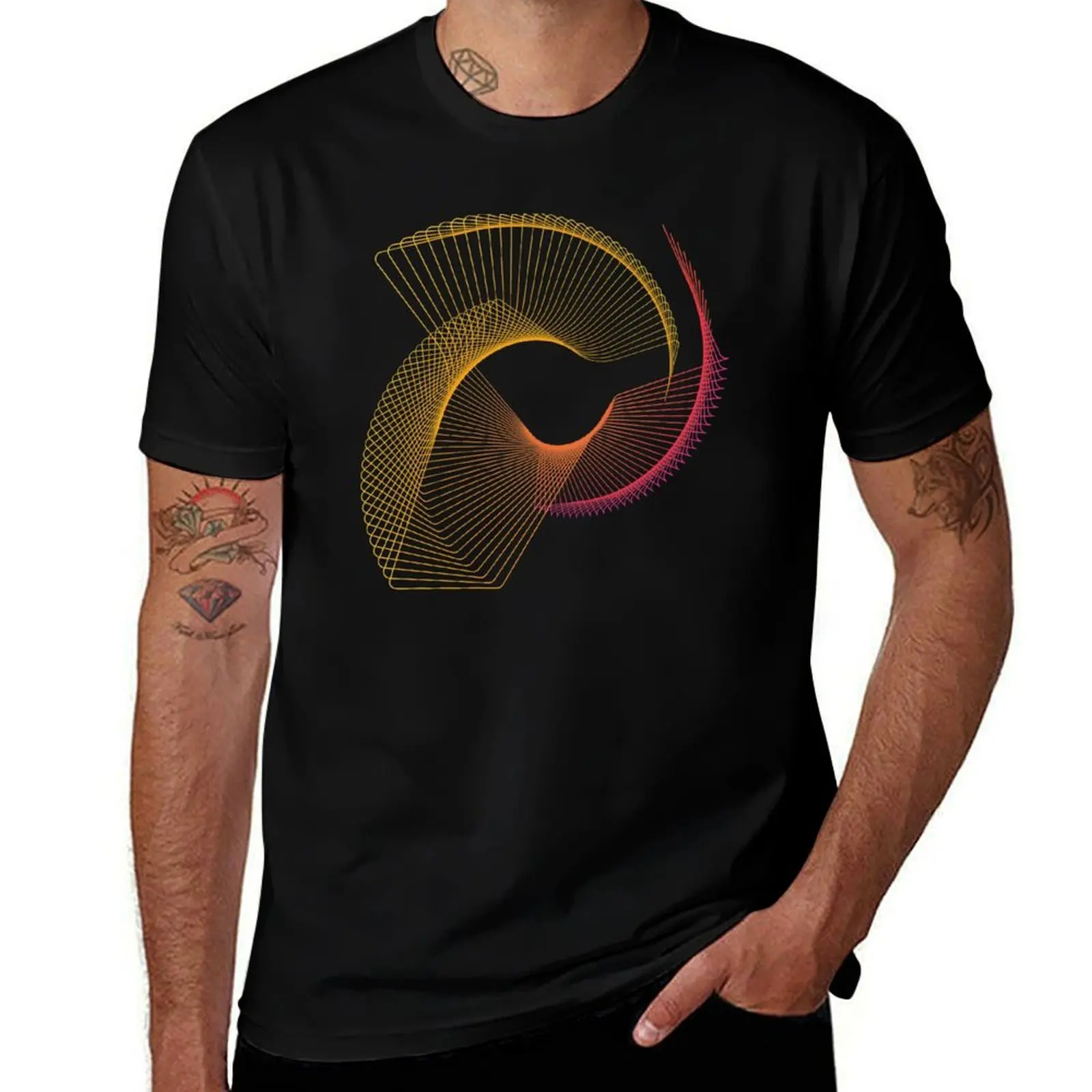 

Minimal lineart geometric abstract T-Shirt men t shirt cotton 100% t shirts for man pack cotton T-Shirt