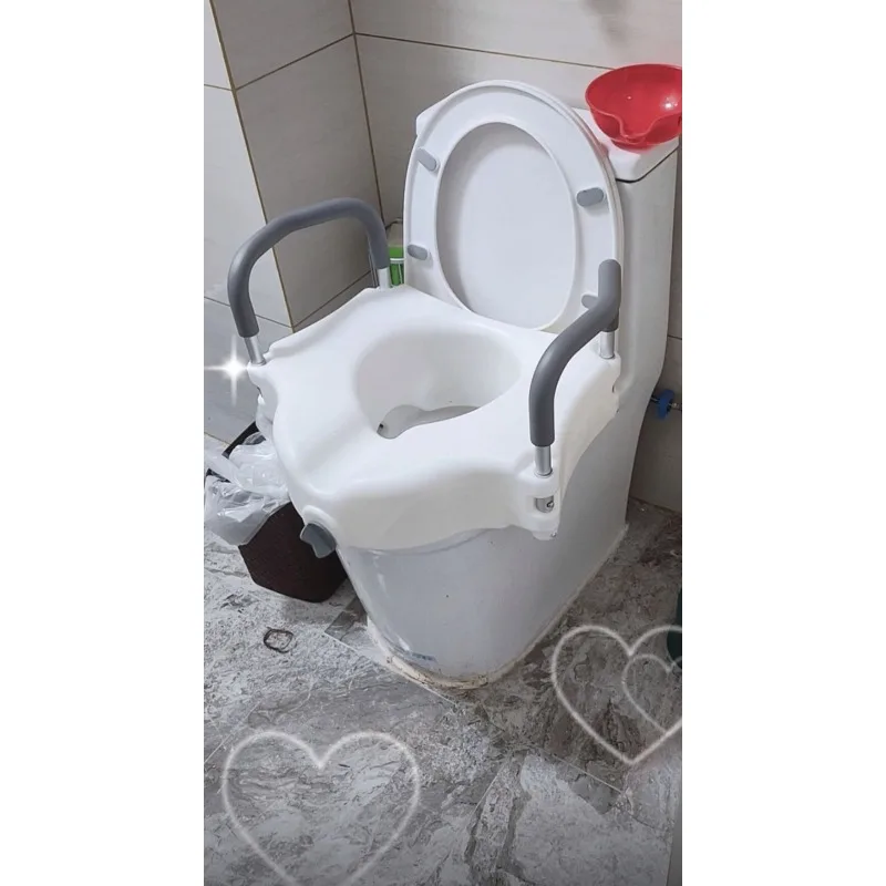 

Алюминиевая подставка для сиденья для унитаза со съемными подлокотниками для пожилых людей, беременных, после операции, уход за домом, помощь в ванной комнате