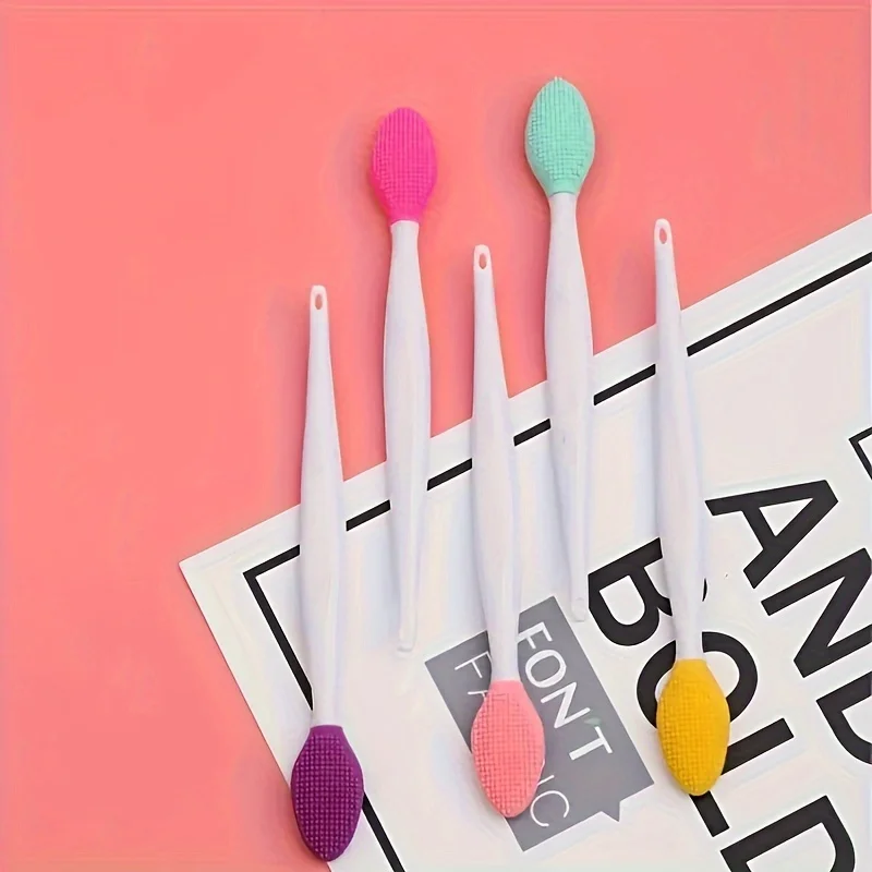 فرشاة إزالة الرؤوس السوداء من السيليكون 2 في 1 - تنظيف الوجهين وتقشير الوجهين للرجال والنساء - الفورمالديهايد