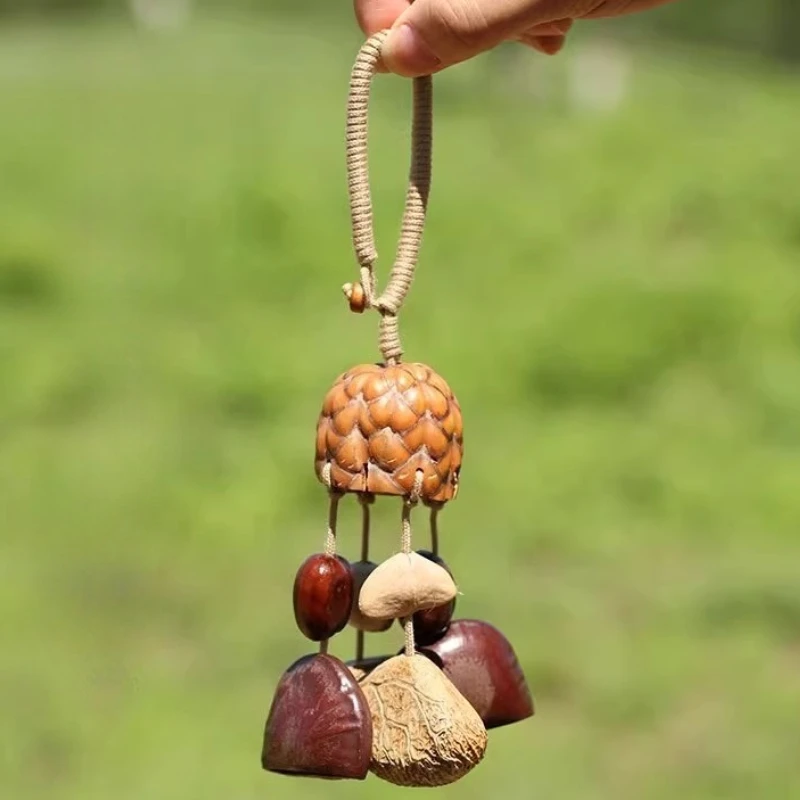 

Натуральный подвесной колокольчик, фруктовая ракушка, звук, исцеление, колокольчик ветра, йога, медитация, колокольчики, портативная красивая сумка, декоративный колокольчик