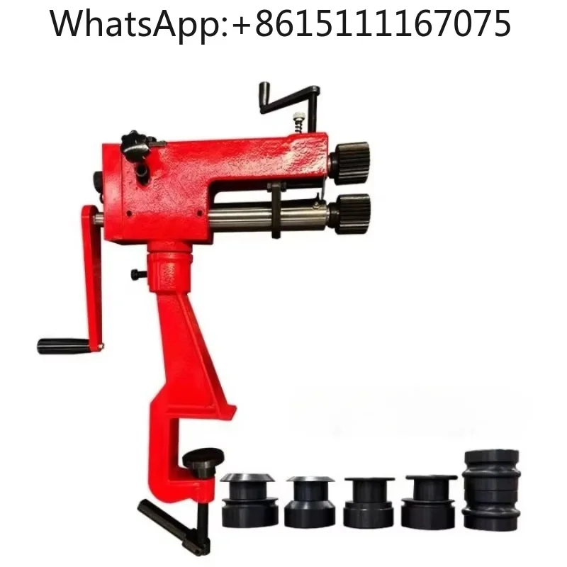 RM08 Manual Sheet Metal Bead Roller, Rotary Edge Crimping & Bending Machine for Metal Fabrication Workshops