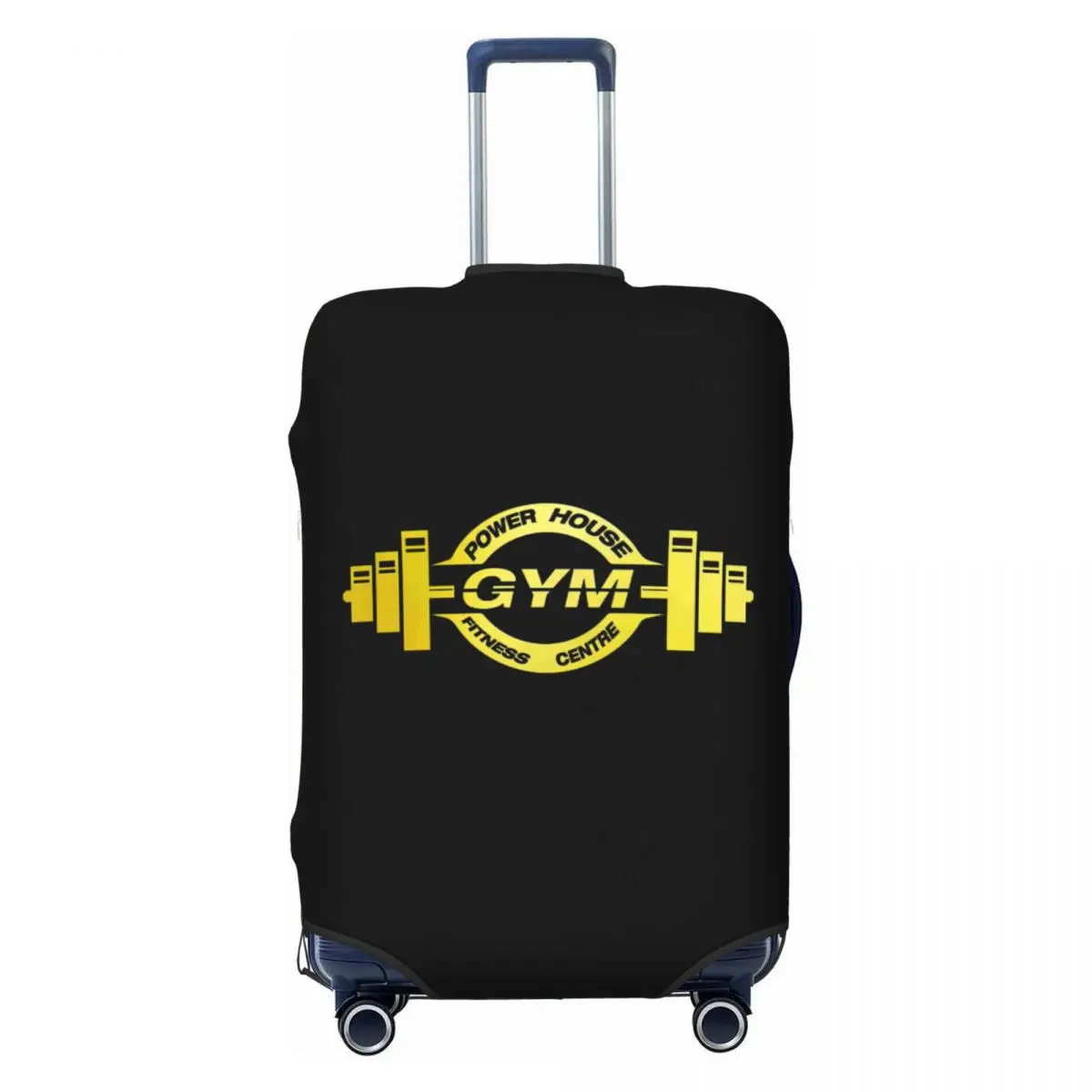 Custom Powerhouse Gym Luggage Cover Fashion Bodybuilding Fitness Muscle Suitcase Protector Covers Suit For 18-32 inch