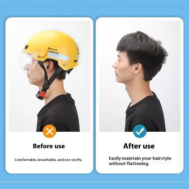 Helmet silikon liner pad dicuci dapat dicuci dengan perataan rambut anti -motor untuk sepeda motor